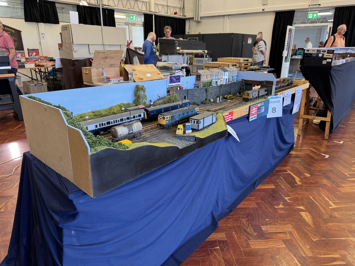 Cwm Bach set up and ready for exhibiting at the Letchworth MRC exhibition in July 2026