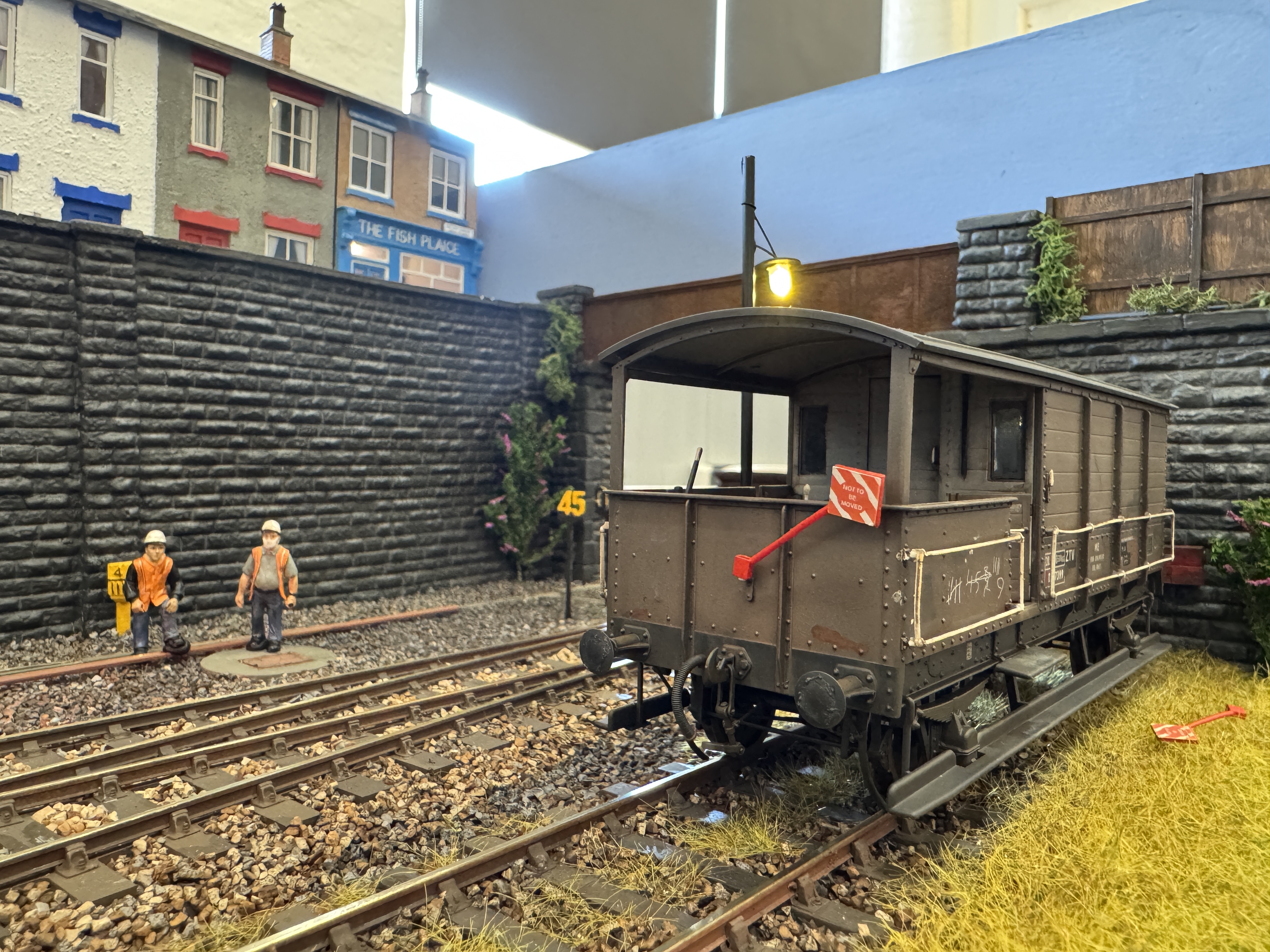 Rhys Evans and Cai Davies, the track workers